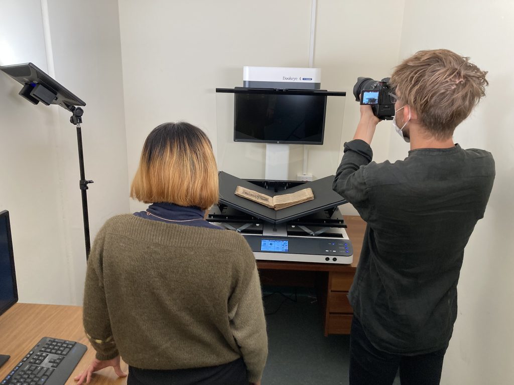 Filming Digitising Collections SA resources with Lutheran Archives, Adelaide. March 2022.